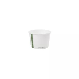 Pots carton DELI 16oz 473ml compostable celulose blanc